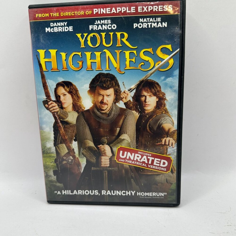 Your Highness DVD Movie Rated R  & Unrated Universal Pictures Widescreen NTSC